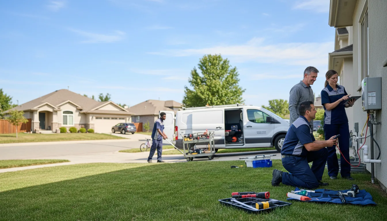 Tankless water heater service in Temple, TX